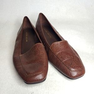 Antonio Melani Brown Size 9 Leather Loafers